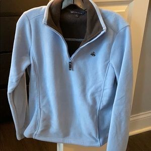Light Blue Half Zip Fleece | Brooks Brothers